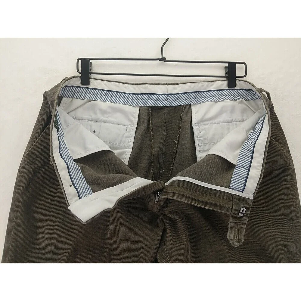 LAUREN Ralph Lauren Corduroy Pants Men 34x32 Brown Pin Whale Preppy Y2K Casual